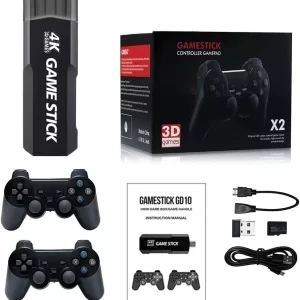 Game Stick 4K Retro Gd10 35.000 Jogos 2 Controles Sem Fio Original