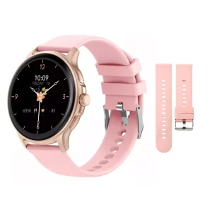 Smartwatch Peje ZW08 A Prova D'água Amoled Pulseira Extra - ROSA